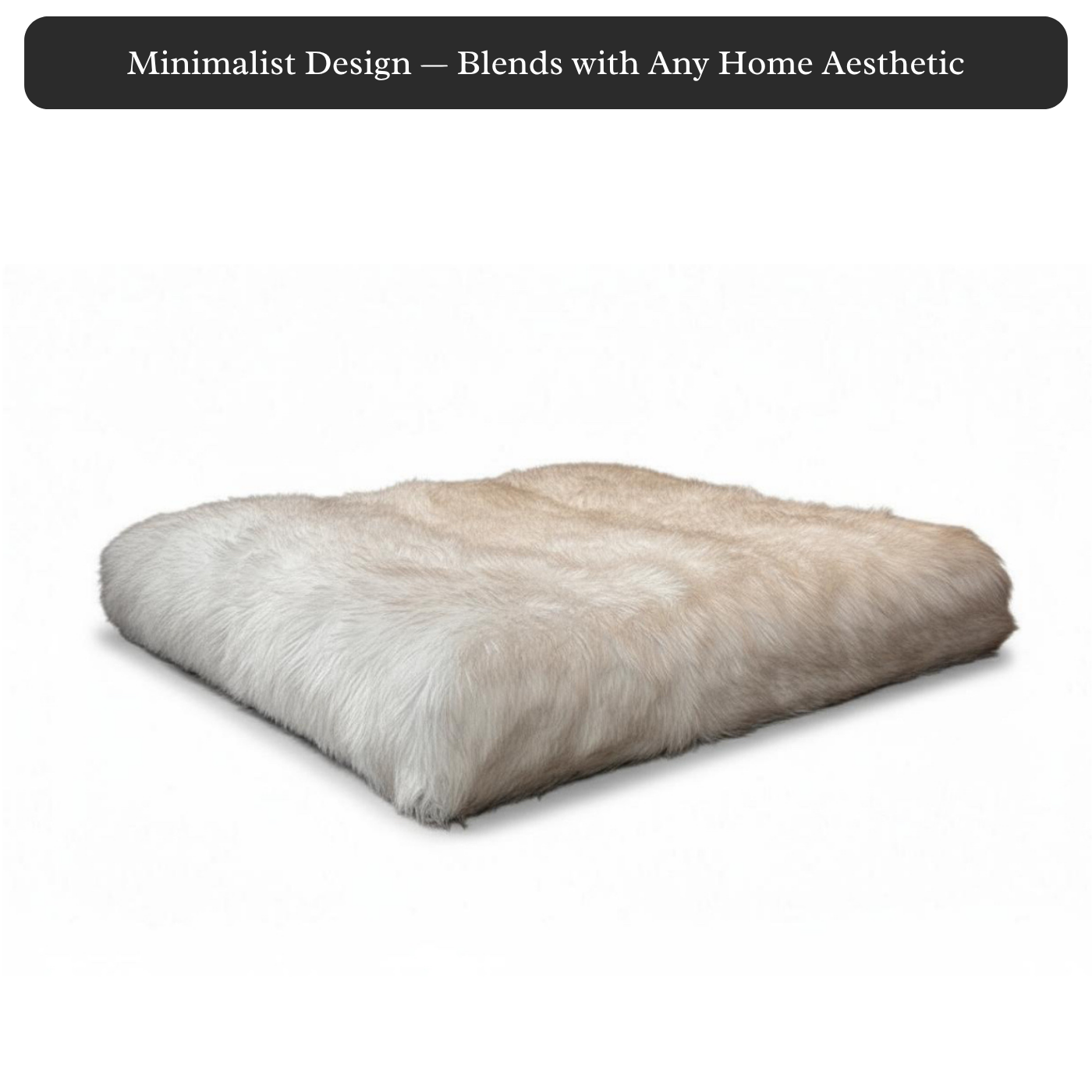 Luxe Pet Lounger Faux Fur
