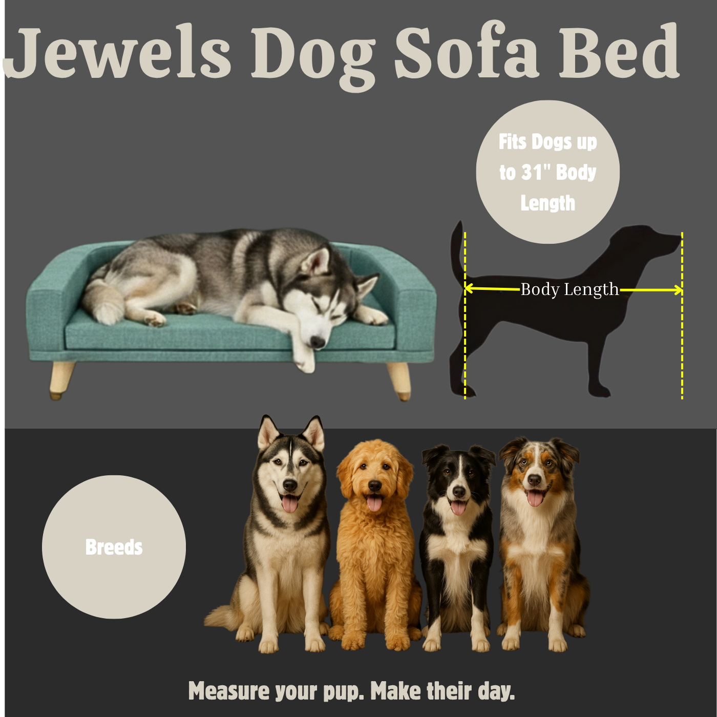 Jewels Sofa Dog Bed