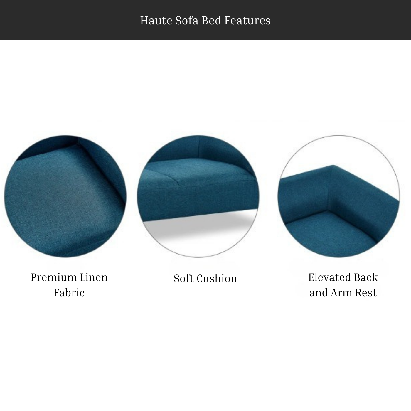 Haute Sofa Dog Bed features soft touch, easy to clean, matches home decor, and is a luxury dog sofa bed that is made of premium materials.